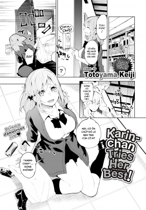 Karin-chan tries her best!