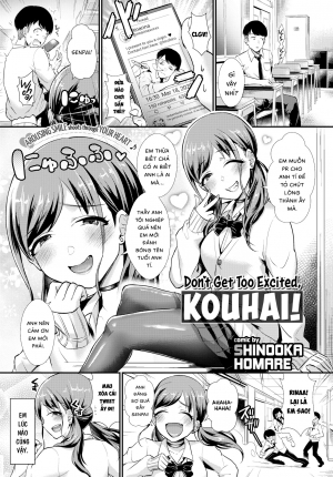 Don't Get Too Excited, Kouhai!