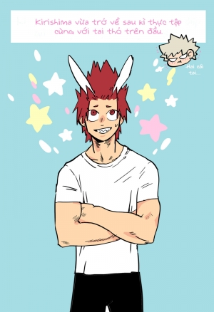Kirishima biến thành thỏ rồi!!!