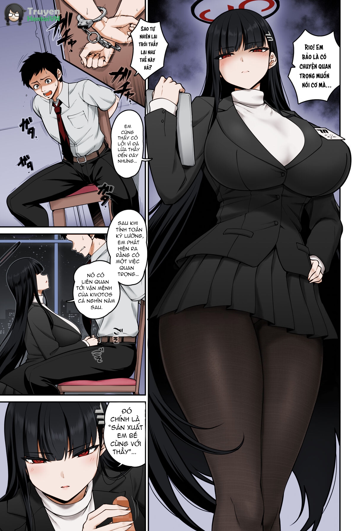 Rio Short Manga (Blue Archive) [Colorized MissOneLife]